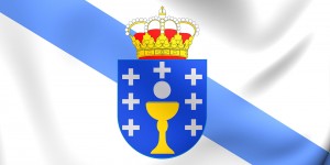 A flag of the kingdom of sweden with a crown on it.