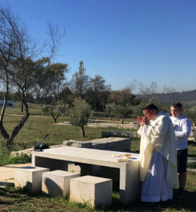 Mass along the French Camino Way