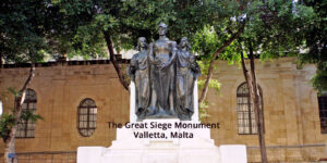 Picture of the statue of the Great Seige in Malta