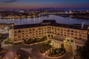 Excelisor entrance night #3 Excelisor 5 star hotel at night