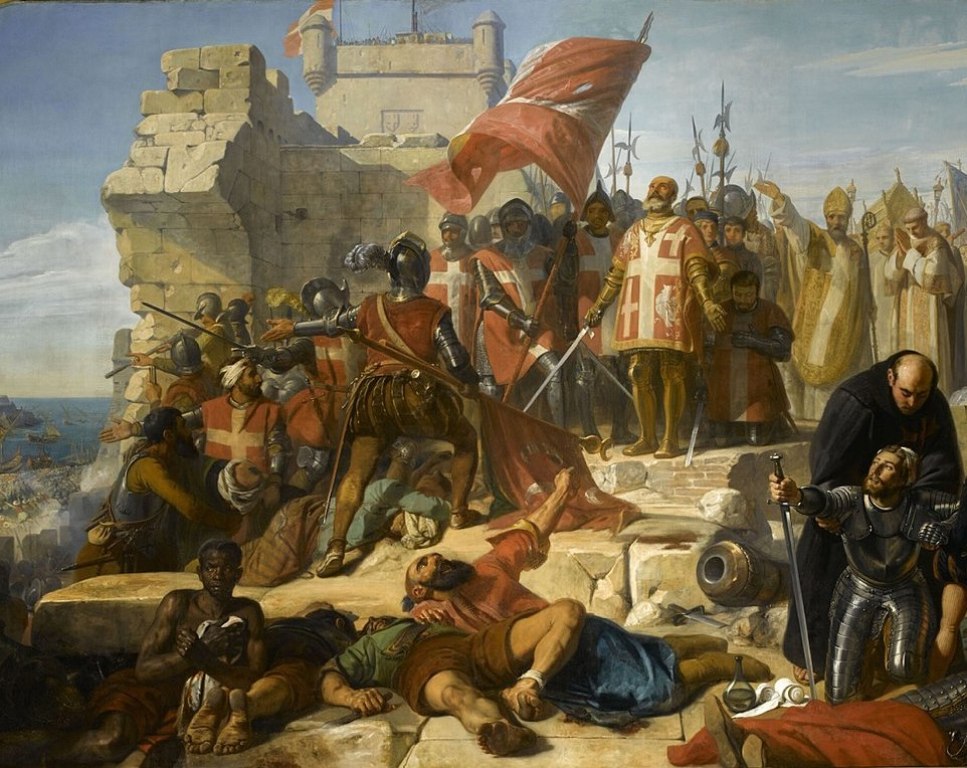 Levee du Siege de Malte by Charles Philippe Lariviere painted between 1798 - 1876