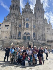 MEDSEAS group in front of St James along the Camino