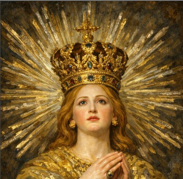 Image inspired by the Maltese Il-Bambina statue 